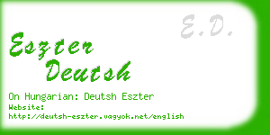 eszter deutsh business card